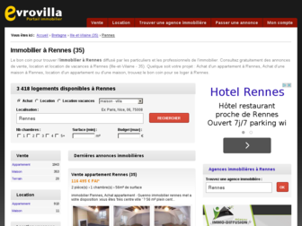 immobilier-rennes.evrovilla.com website preview