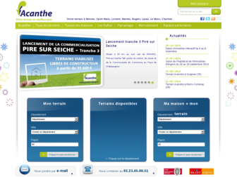 acanthe-terrain.fr website preview