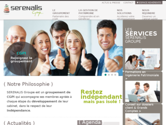 serenalis.fr website preview