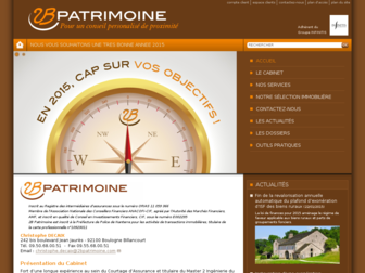 2bpatrimoine.com website preview