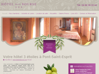 hoteldelabourse.com website preview