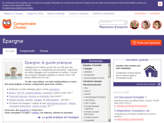 epargne.comprendrechoisir.com website preview