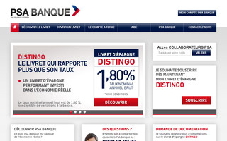 psabanque.fr website preview