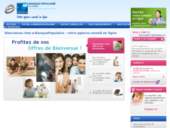 nord.e-banquepopulaire.fr website preview