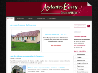 ardentes-berry-immobilier.fr website preview