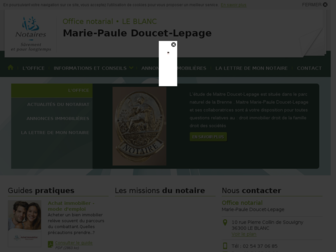 doucetlepage.notaires.fr website preview