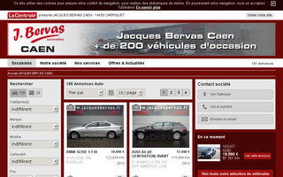 bervas-occasion-caen.com website preview