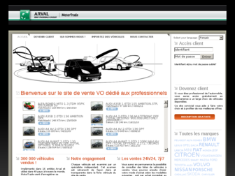 motortrade.arval.fr website preview
