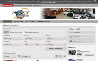 planete-automobiles.com website preview