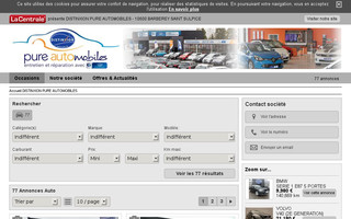 pure-automobiles.com website preview