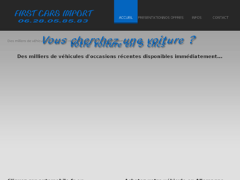 firstcarsimport.fr website preview