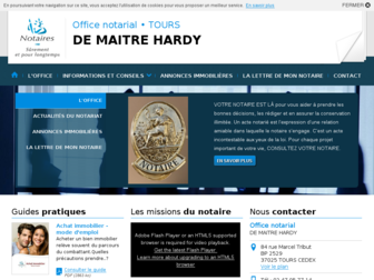 etude-hardy-tours.notaires.fr website preview