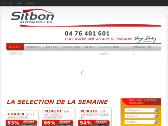 sitbonauto.fr website preview