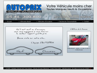autoprix.fr website preview