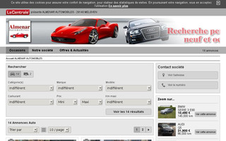 almenar-automobiles.com website preview