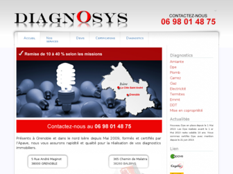 diagnosys-immo.fr website preview