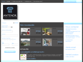 antenor-immobilier.com website preview