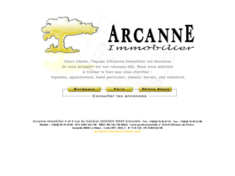 arcanne-immo.com website preview