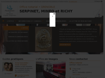 serpinetmineorichy-grenoble.notaires.fr website preview