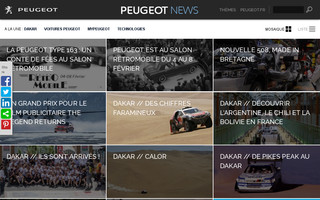 news.peugeot.fr website preview