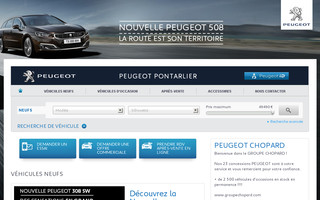 pontarlier.peugeot.fr website preview