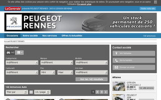 peugeot-occasion-rennes.com website preview