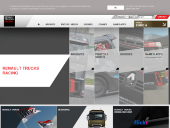 truckracing.renault-trucks.com website preview