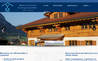 ym-immobilier.ch website preview