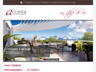 accelia-contact.com website preview