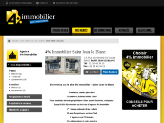 stjeanleblanc.4immobilier.tm.fr website preview