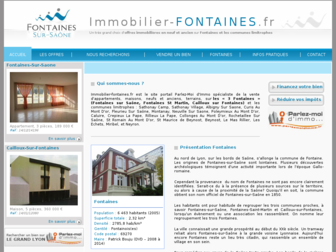 immobilier-fontaines.fr website preview