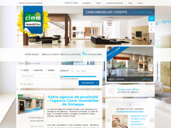 voreppe.cimm-immobilier.fr website preview