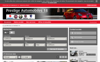 prestigeautomobiles18-bourges.com website preview