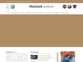 honore.fr website preview
