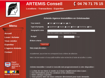 artemis-immo.fr website preview