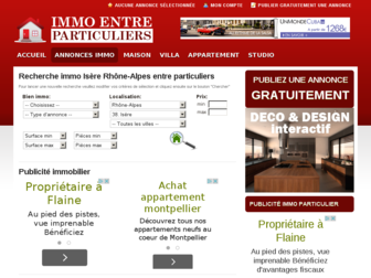 isere.immo-entre-particuliers.com website preview