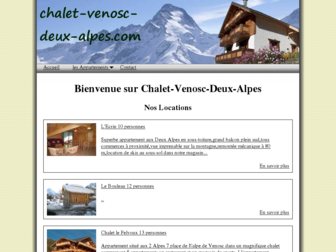 chalet-venosc-deux-alpes.com website preview