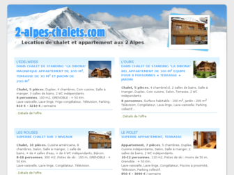 2-alpes-chalets.com website preview