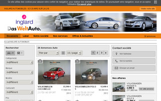 inglard-automobiles-occasions.com website preview
