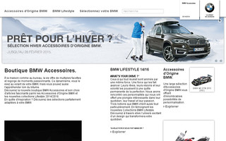accessoires.bmw.fr website preview