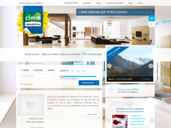 pontcharra.cimm-immobilier.fr website preview