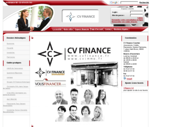 cvfinance.fr website preview
