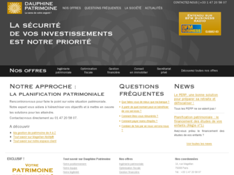dauphine-patrimoine.fr website preview