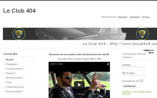leclub404.com website preview