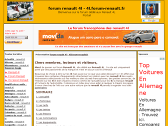 4l.forum-renault.fr website preview