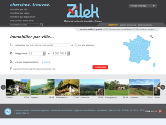 zilek.fr website preview