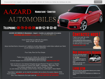 aazard-automobiles.fr website preview