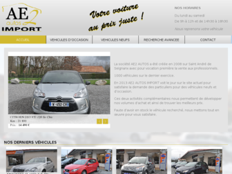 ae2autosimport.fr website preview