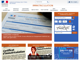 immatriculation.ants.gouv.fr website preview