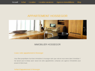 appartements-hossegor.com website preview